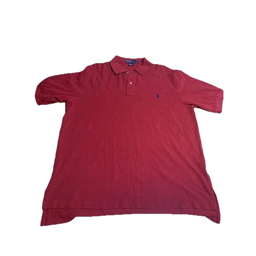 Polo Ralph Lauren Short Sleeve Polo Shirt Men's Size‎ XLT Tall Red
